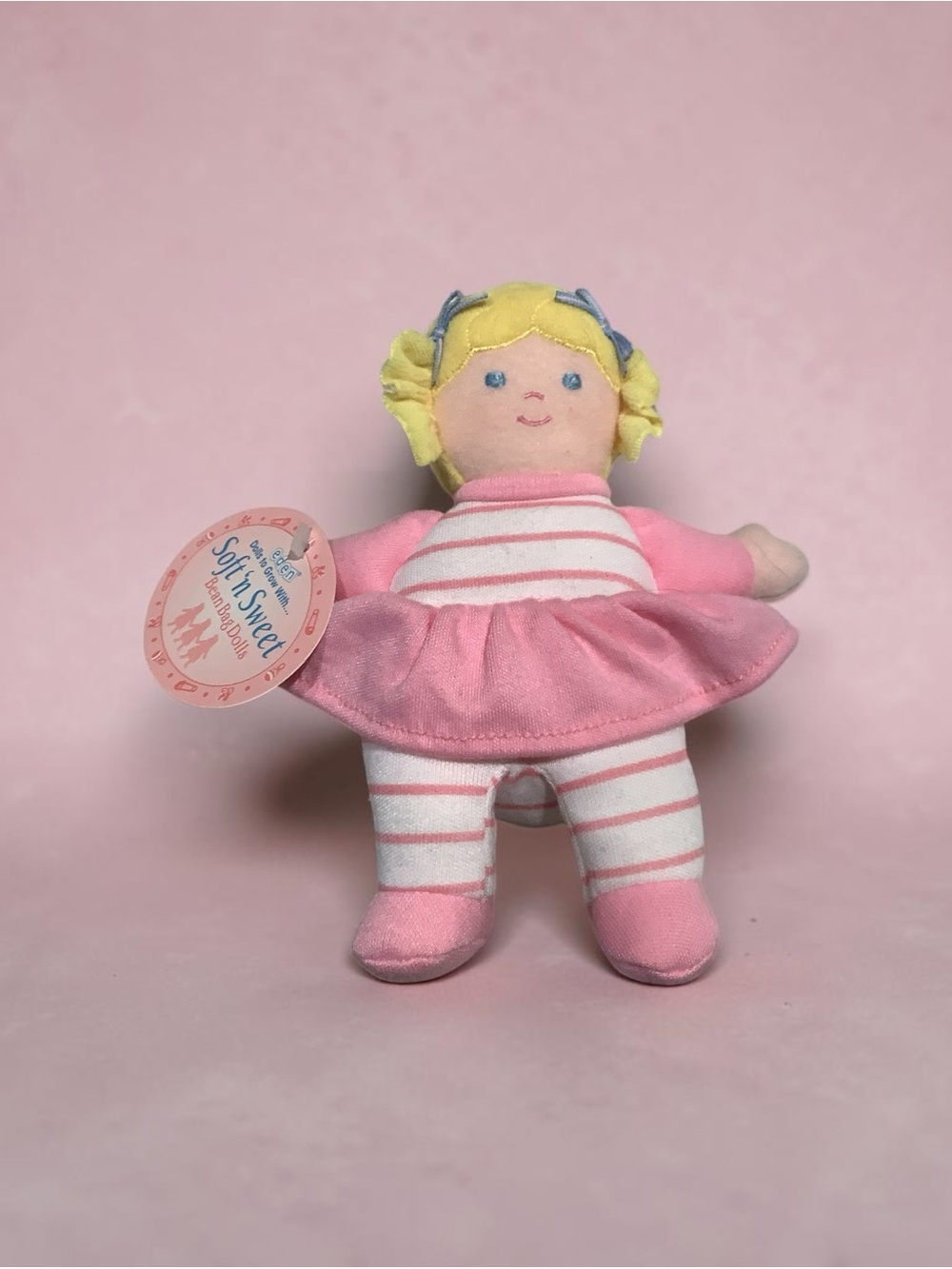 Vintage New with Tag Eden Soft ‘n Sweet Bean Bag Doll